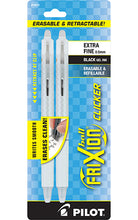 Load image into Gallery viewer, Pilot Frixion Clicker Erasable Gel Ink Pen Black Ink White Fashion Barrel 0.5mm