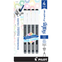 Load image into Gallery viewer, Pilot Frixion Erasable Fineliner 4pk 0.6mm