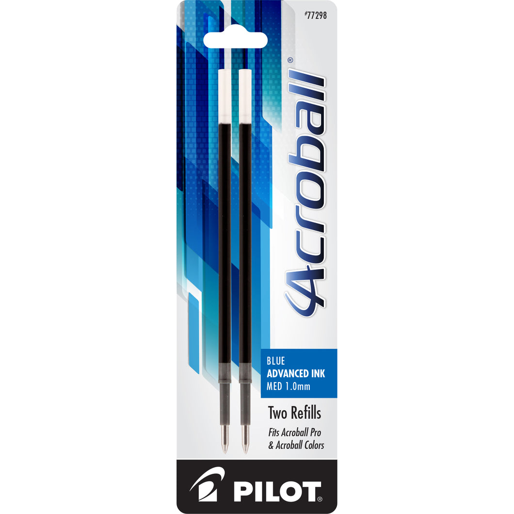 Pilot Acroball PureWhite/Acroball Colors/EasyTouch Pro. Refills 2pk 1.0mm