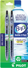 Load image into Gallery viewer, Pilot B2P Retractable pen with Gel Ink. 2pk
