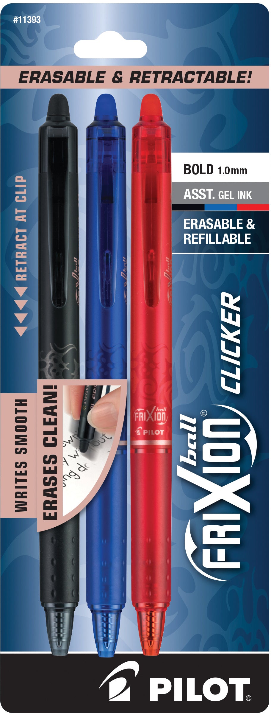 FriXion Point Clicker 0.5 - Erasable Gel Ink Rollerball pen - Fine Tip