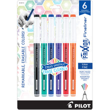 Load image into Gallery viewer, Pilot Frixion Erasable Fineliner 6pk Fine Assorted 0.6mm
