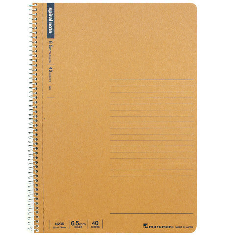Maruman Spiral Notebook Basic B5 Line 6.5mm 40 Sheets