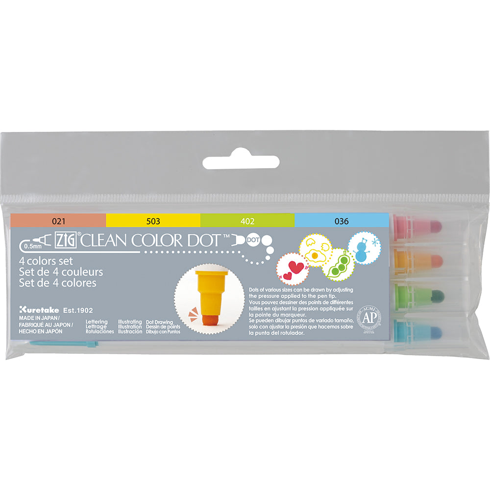 Zig Clean Color DOT Marker Set